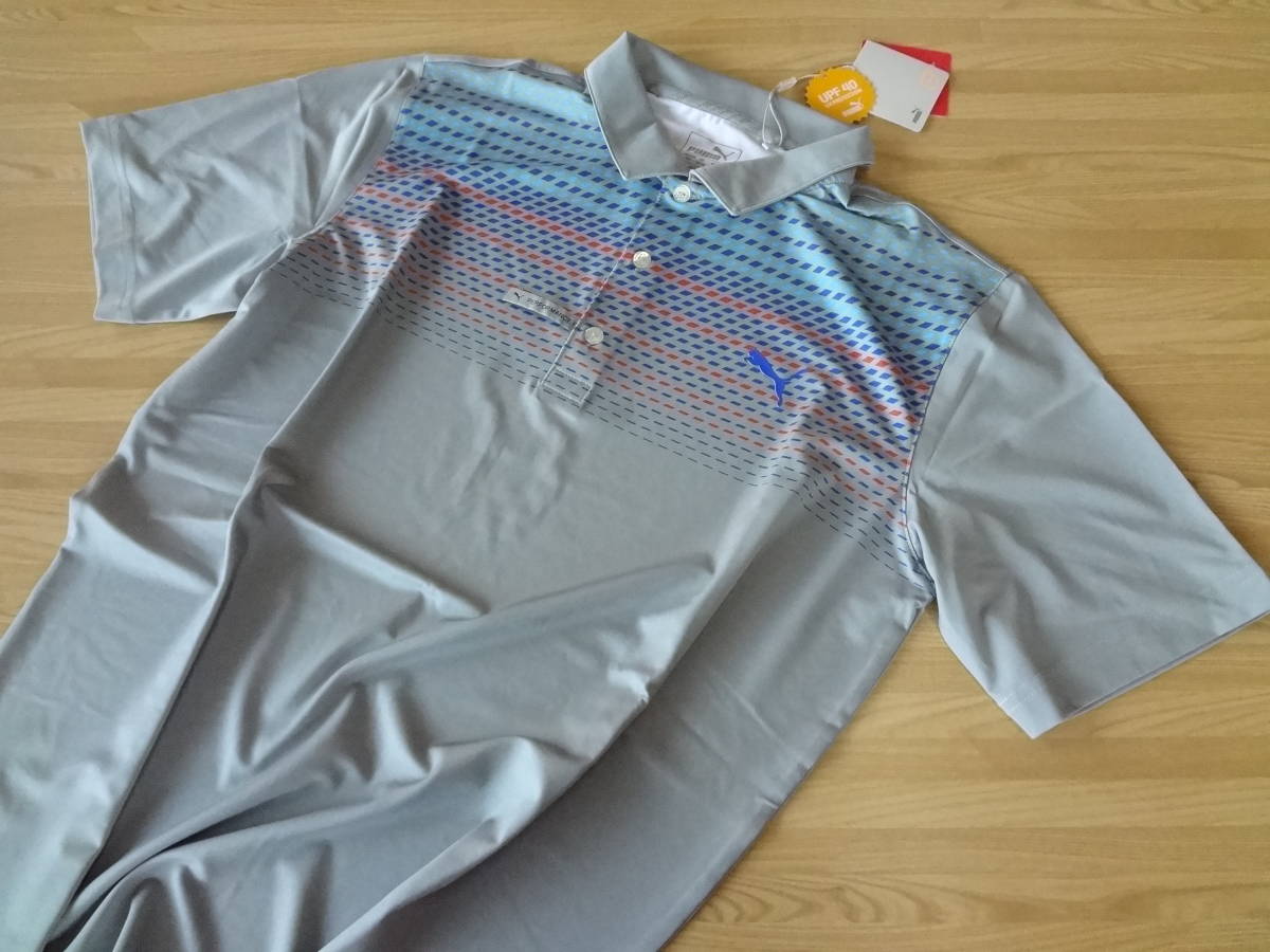 【数量限定，最新作】 PUMA プーマ グレー S Sportstyle Road Map Polo ロードマップポロ ドライセル ストレッチ UVカット(プーマ)｜売買されたオークション情報、yahooの商品情報をアーカイブ公開 - オークファン シャツ