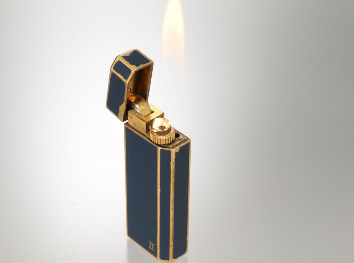 1円 K18使用 カルティエ ガス ライター メンズ レディース ゴールド 