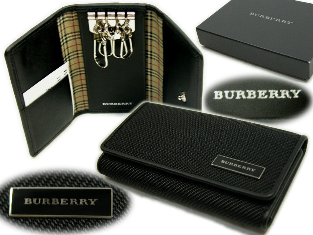 【赤字超特価，2026】 BURBERRY バーバリー 4連キーケース裏チェック付ナイロン牛革日本製箱付(バーバリー)｜売買されたオークション情報、yahooの商品情報をアーカイブ公開 - オークファン バーバリー