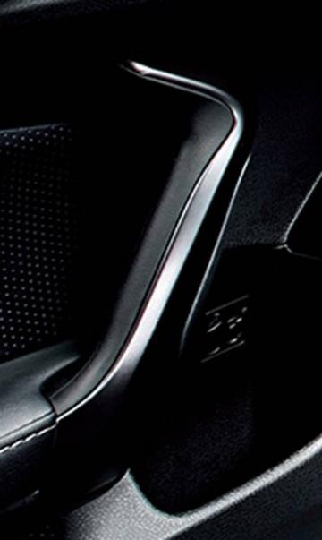 TOYOTA/トヨタ純正【GR/ガズーレーシング】ドアグリップカバー(ブラック加飾)左右セット【86／ZN6】【GR用】H29.12~
