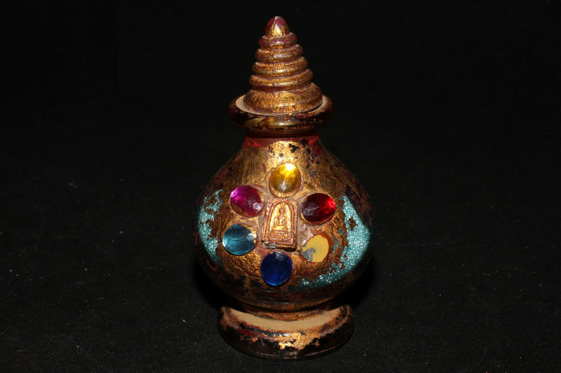 中国古美術·古水晶彫刻款・描金・釈迦牟尼仏祖 舍利塔 セット・金剛舍利子附・細工 中国古美術·古水晶彫刻款・描金・釈迦牟尼仏祖 舍利塔 セット・金剛