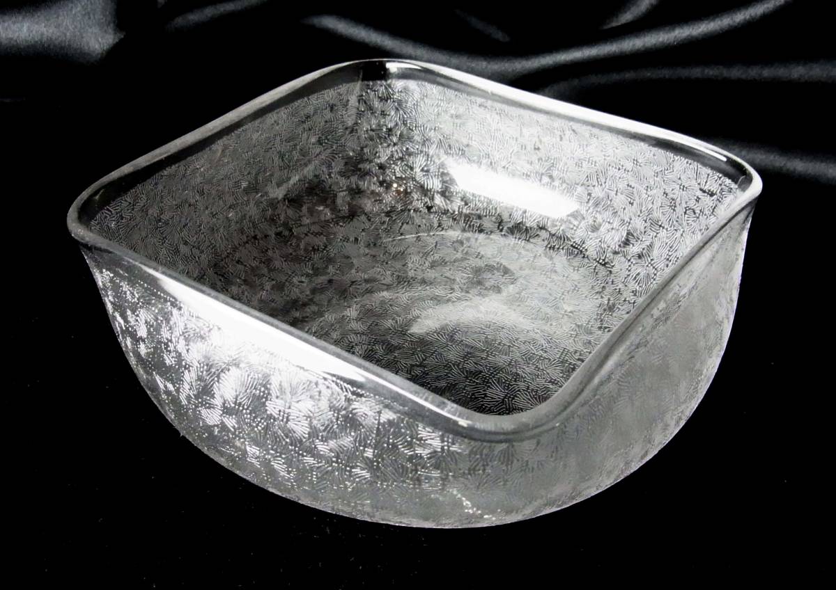 稀少 OLD BACCARAT オールドバカラ 細密エッチング装飾 鉢 ボウル