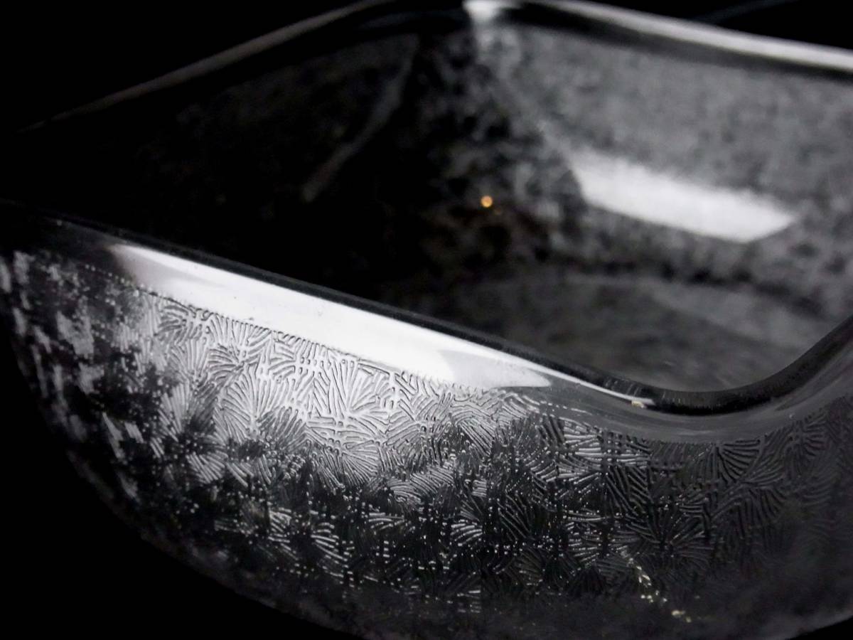 稀少 OLD BACCARAT オールドバカラ 細密エッチング装飾 鉢 ボウル