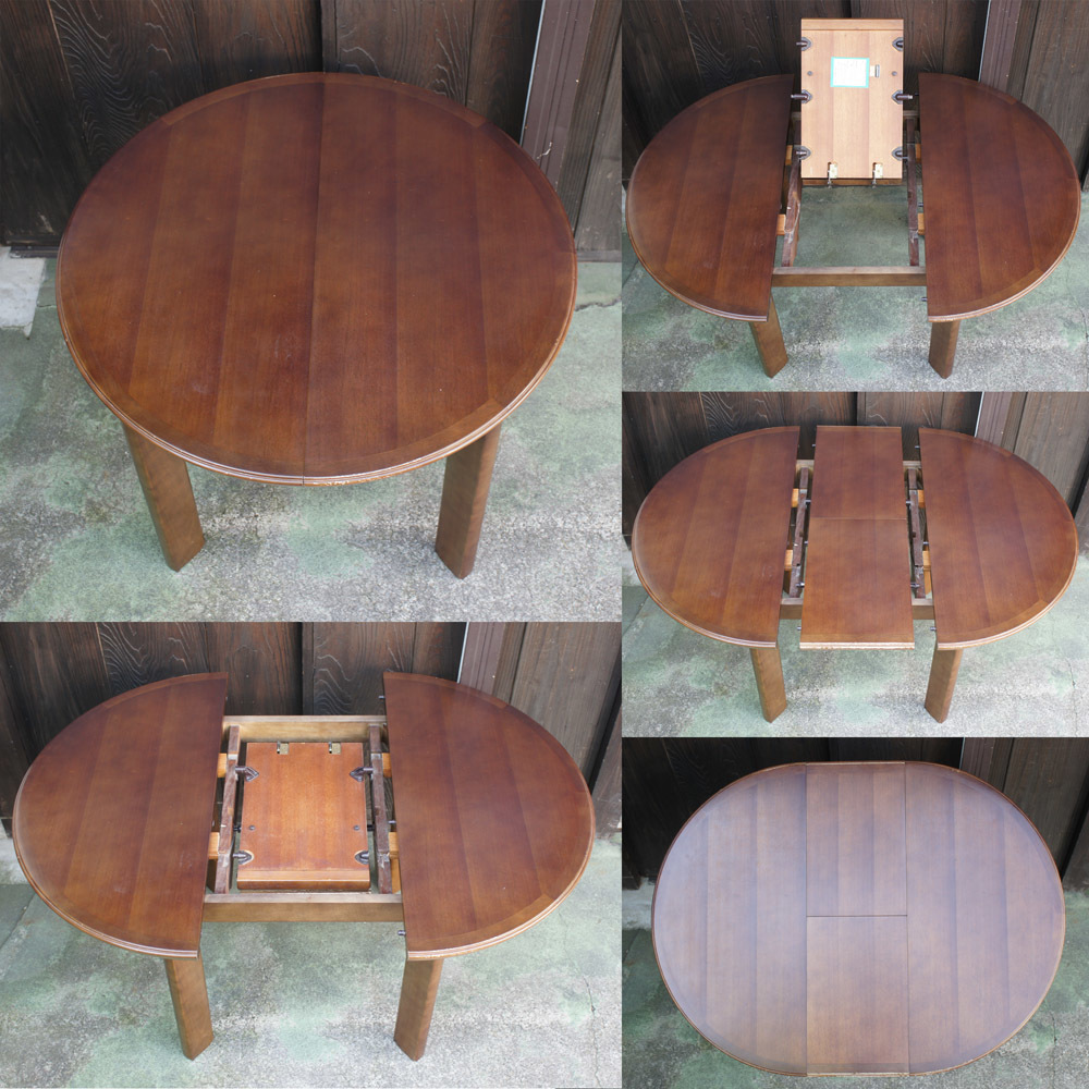 オールドマルニ 丸テーブル 伸長式ダイニングテーブル 寸法 約 91 92 68 伸ばして91 1 68cm 飛脚宅配便 脚外し関東5292円 Maruni マルニ 売買されたオークション情報 Yahooの商品情報をアーカイブ公開 オークファン Aucfan Com