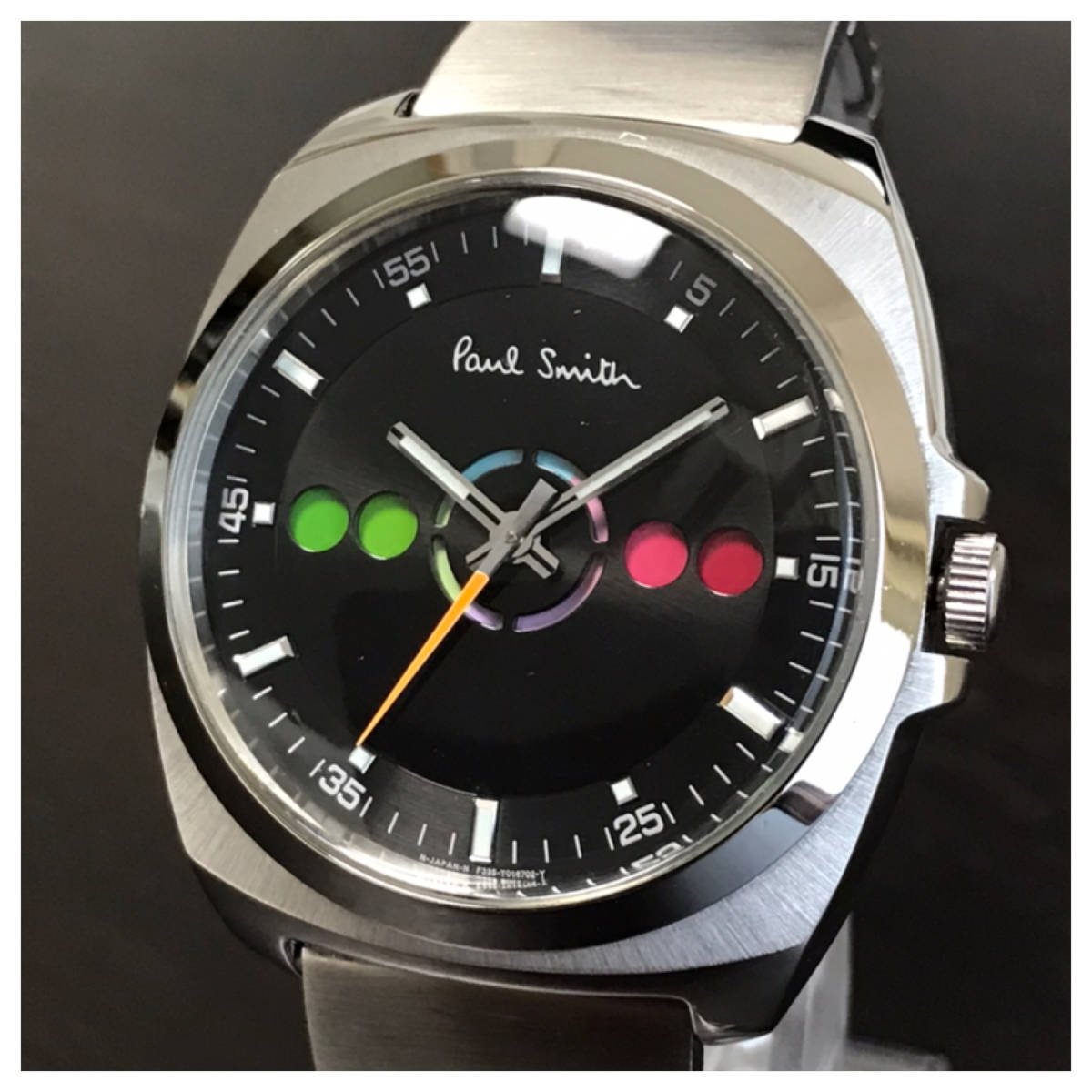 コマ付き☆ポール・スミス時計ファイブアイズ・電池交換済み☆