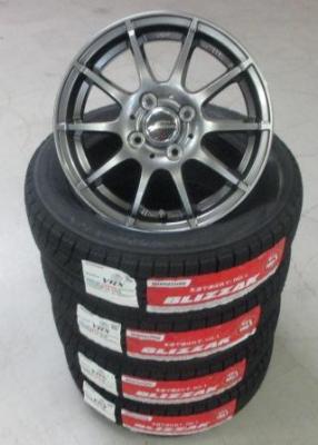 NBOX・タント等！BS VRX 155/65R14 19年製造&アルミ新品4本