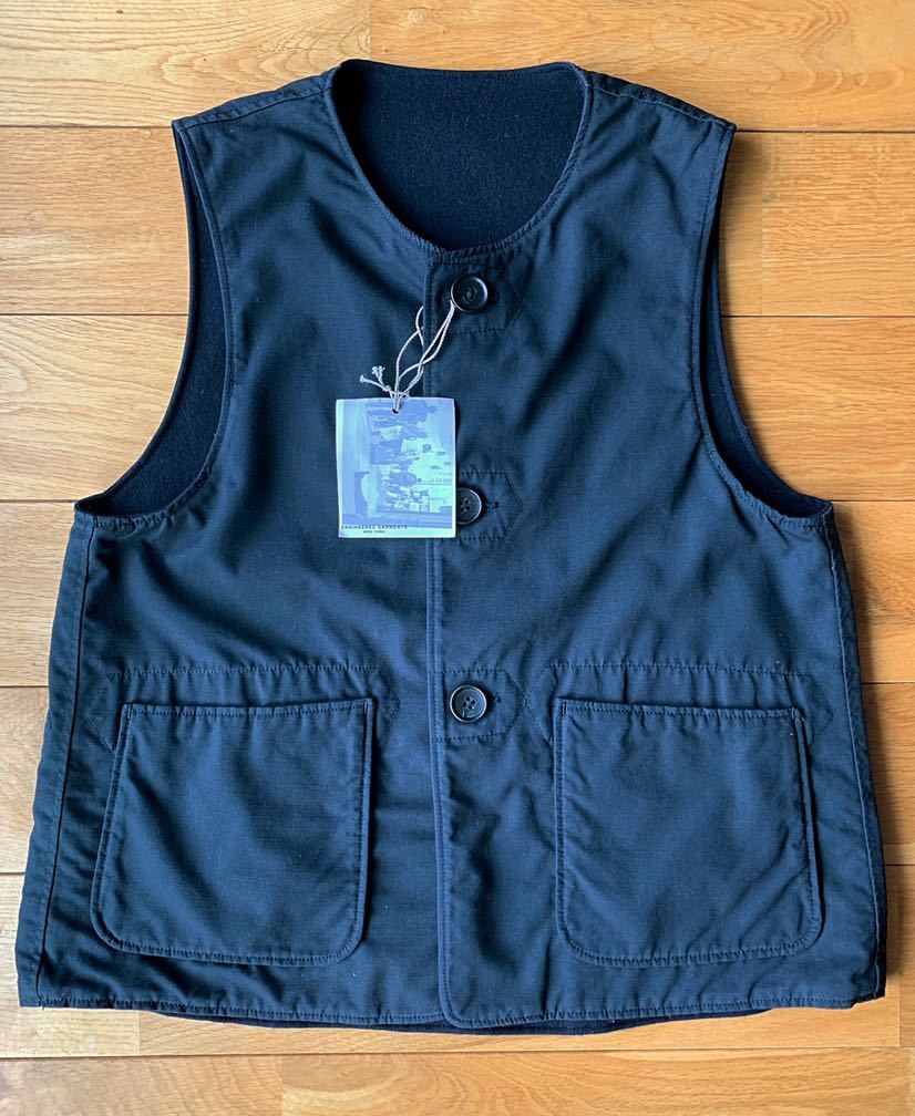 【2016 FW】Engineered Garments Over Vest 20oz Melton / Nyco Ripstop Dk.Navy S エンジニアドガーメンツ オーバーベスト リバーシブル