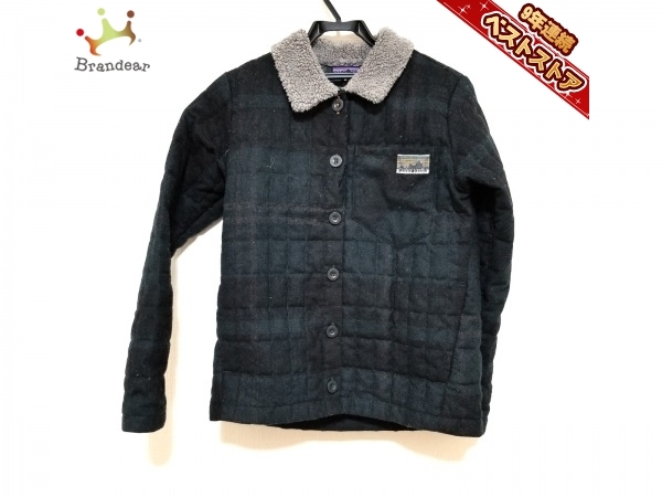 パタゴニア Patagonia ブルゾン サイズXS ダークグリーン×グレー×マルチ レディース チェック柄/冬物 ジャケット