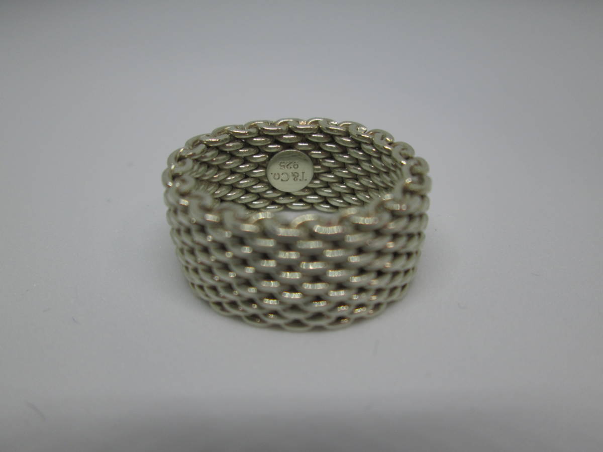 Tiffany＆Co. ティファニー シルバー 925 サマセット メッシュ リング  