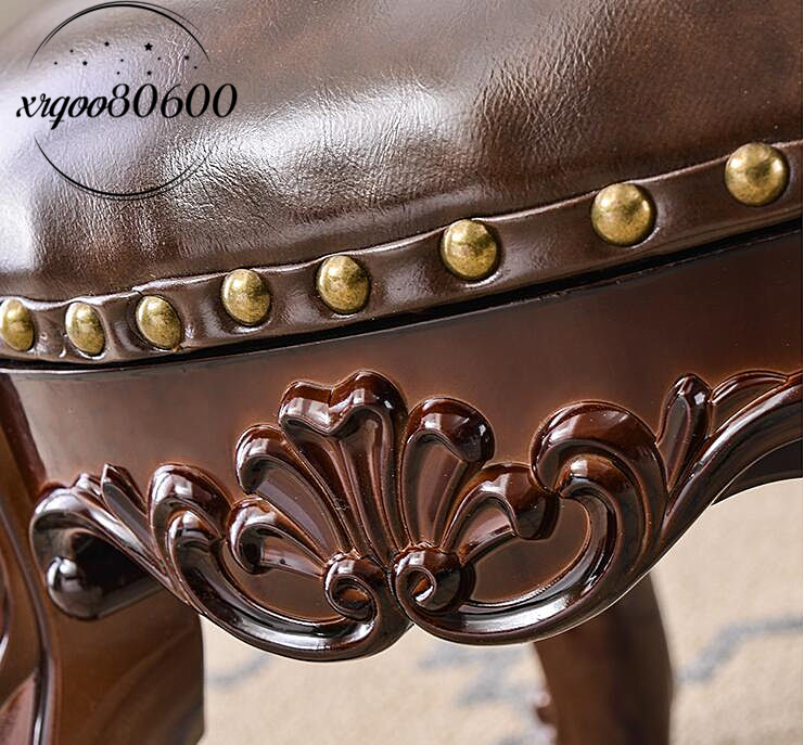 注目 高級感 スツール 本革製 ソリッドウッド家具 伝統 巨匠手で彫刻 猫脚 住まい インテリア リベット 極上品質ソファスツール 家庭用Z111 スツール | レザー kogei 浜本工芸 0