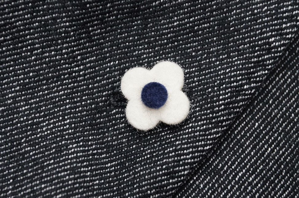 新品15.4万【LARDINIラルディーニ】伊製/希少なインディゴデニム調  