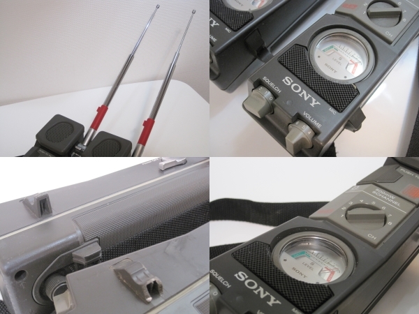 ◆◇ SONY ICB-87R 500mW 8ch CB無線機 トランシーバー ２台 まとめてどうぞ ◇◆