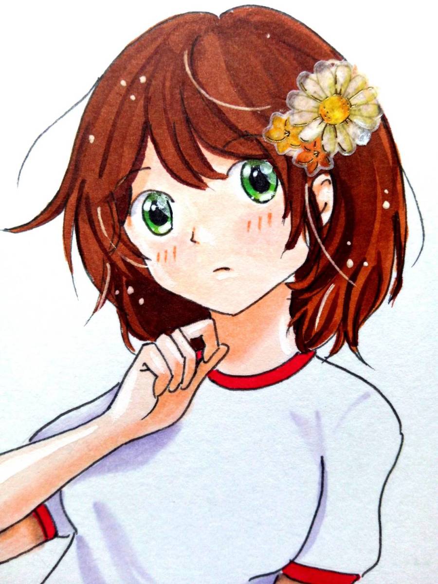 同人 手書きイラスト 自作イラスト 可愛い女の子 運動着 手描きイラスト 売買されたオークション情報 Yahooの商品情報をアーカイブ公開 オークファン Aucfan Com