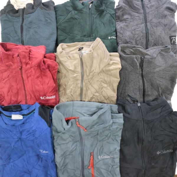 セール，正規品 Colombia コロンビア フリースジャケット スウェット アウトドア Ｌ XL 9枚セット まとめ売り USA古着卸 最落なし1円スタート FF1352(フリース)｜売買されたオークション情報、yahooの商品情報をア 男性用