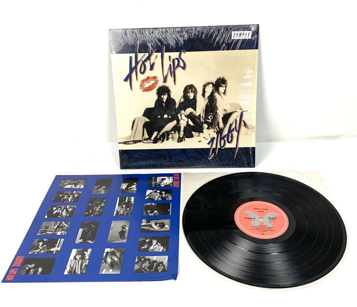 ●美品 見本盤 LP「ZIGGY/Hot Lips」ジギー 森重樹一 アナログ レコード シュリンク付き サンプル盤 コレクター レア●