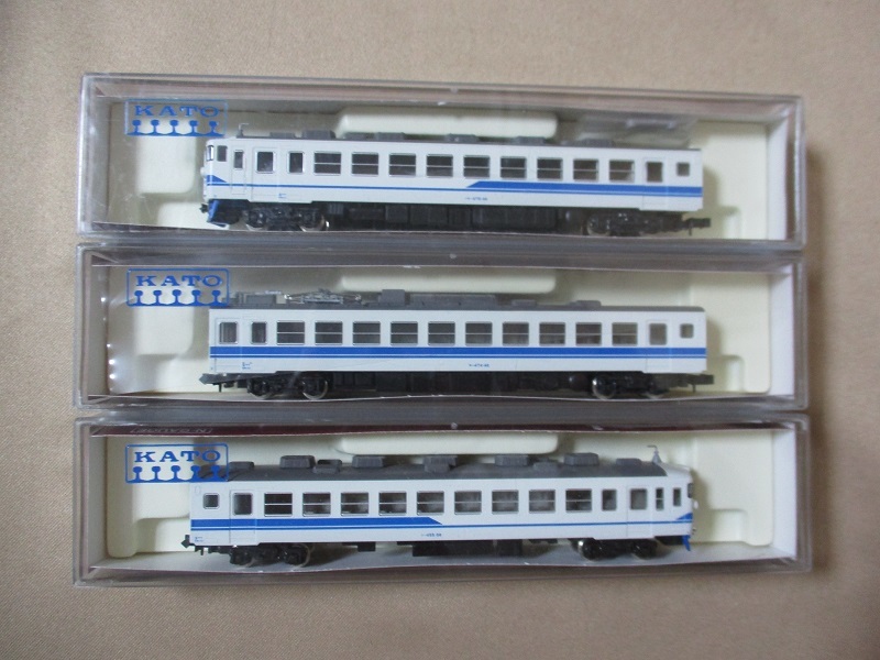 北陸線タイプ 475系 10-906 ラウンドハウス KATO 3両セット ROUNDHOUSE