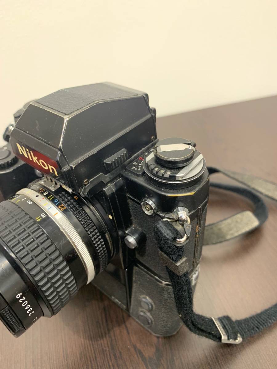6304】ニコン F3 フィルムカメラ ブラック MD-4付き レンズ Nikon