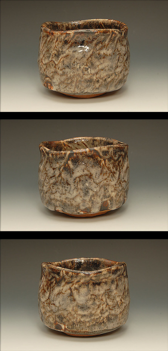 玉置保夫 県重要無形文化財 志野 茶碗／共箱付 美品 美品＾－＾！ [古美術こもれび] 骨董,掛軸,絵画の買取 『鼡志野茶碗』 Yasuo 0 鼠志野茶碗, teabowl shino Gray 『赤志野茶碗』