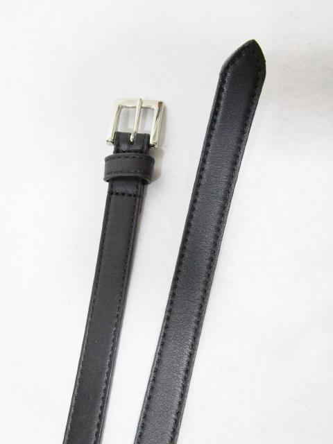 【未使用】FOXEY フォクシー ベルト ブラック 黒 バックル：シルバー レザーベルト 細ベルト 二重巻きベルト シンプル ハイブランド/902227