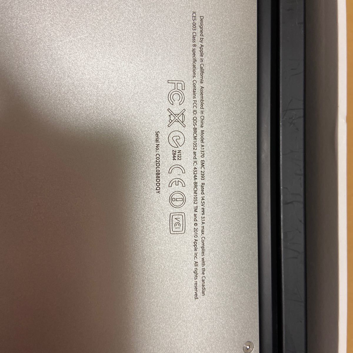 ジャンク Apple MacBook Air MC505J/A アップル マックブックエアー