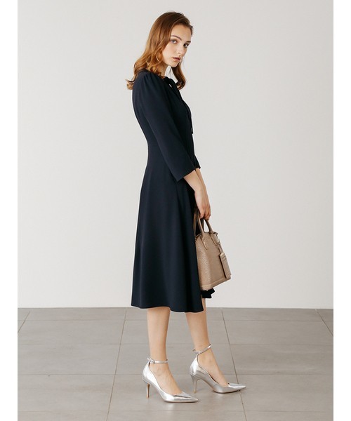 セルフォード】ボウタイプリーツワンピース 【VERY掲載】 ひきしまっ 