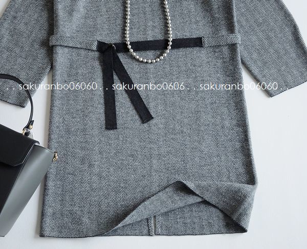 自由区 秋冬 ヘリンボーンジャガード ニットワンピース 大きいサイズ40 ワンピース 売買されたオークション情報 Yahooの商品情報をアーカイブ公開 オークファン Aucfan Com