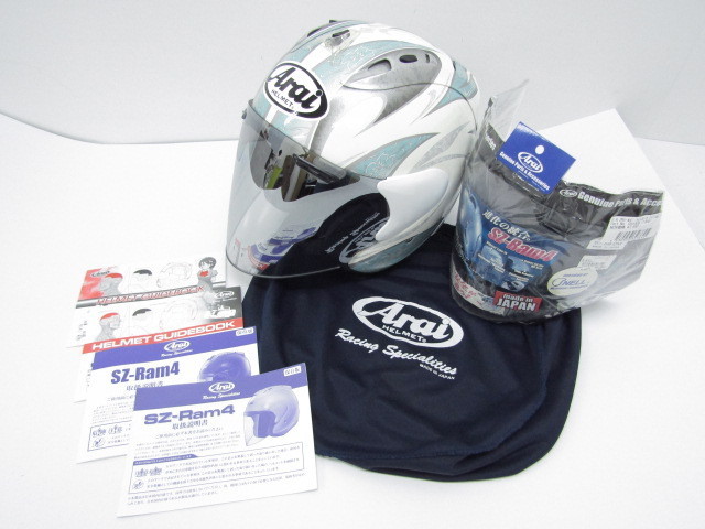Arai アライ SZ-Ram4 KAREN カレン ジェットヘルメット ミラーシールド SIZE:57.58cm未満♪CA518