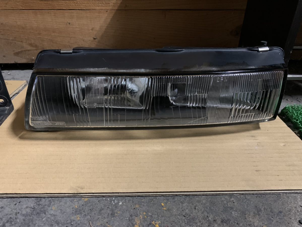 S13シルビア 角目ヘッドライト左右セット パーツ 自動車、オートバイ