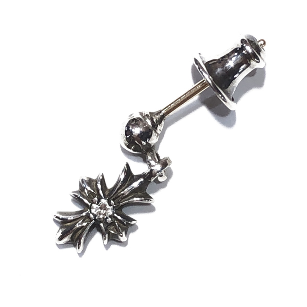 クロムハーツ 1ダイヤ/シルバーピアス クロムハーツ 1ダイヤ⁄シルバー