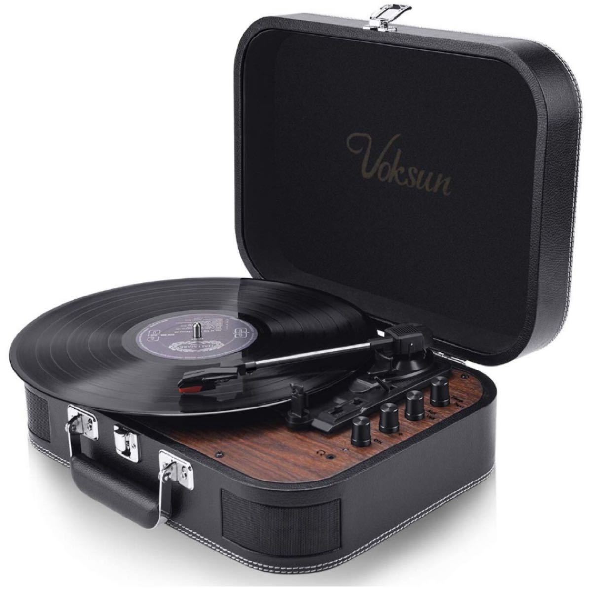 レコード 【M3126-117-85】ポータブルレコードプレーヤー スーツケース型
