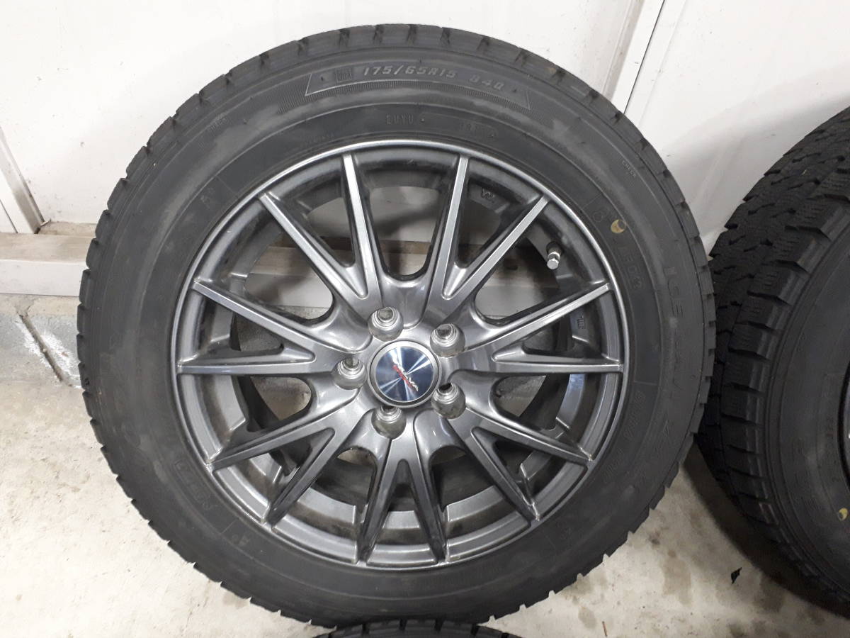 185⁄65R15 シエンタ WM02☆185⁄65R15☆バリ山！8.5分山☆4 DUNLOP2020