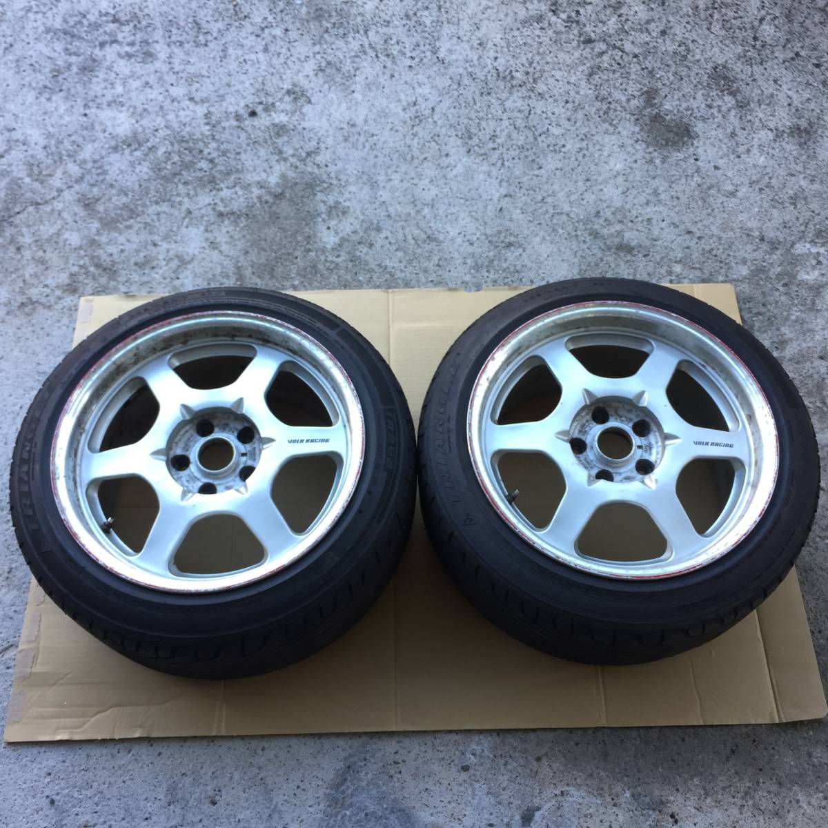 ①レイズ ボルクレーシング ＧＴ-Ｐ DAYTONA　17インチ 9.5J ＋40 PCD114.3 2本セット180SX S13 S14 S15 シルビア ツアラーV JZX TE37 CE28_1