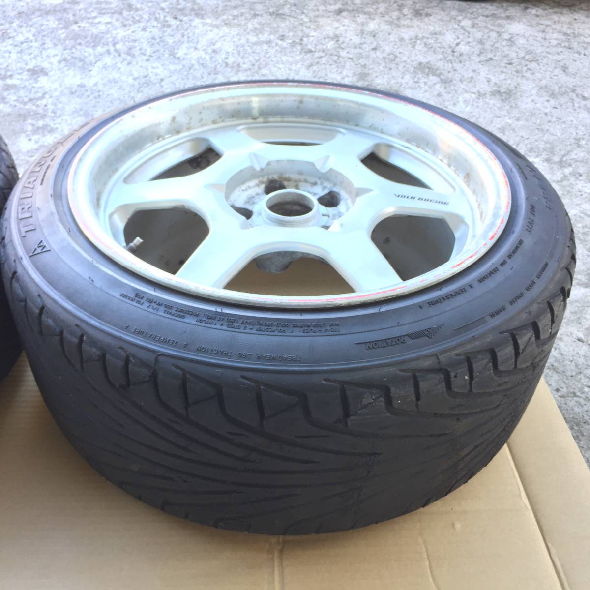 ①レイズ ボルクレーシング ＧＴ-Ｐ DAYTONA　17インチ 9.5J ＋40 PCD114.3 2本セット180SX S13 S14 S15 シルビア ツアラーV JZX TE37 CE28_3