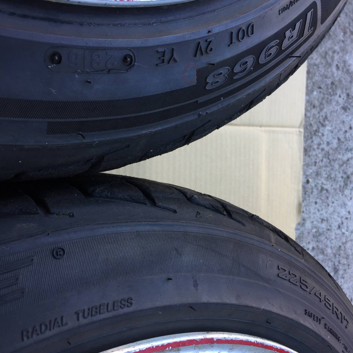 ①レイズ ボルクレーシング ＧＴ-Ｐ DAYTONA　17インチ 9.5J ＋40 PCD114.3 2本セット180SX S13 S14 S15 シルビア ツアラーV JZX TE37 CE28_6