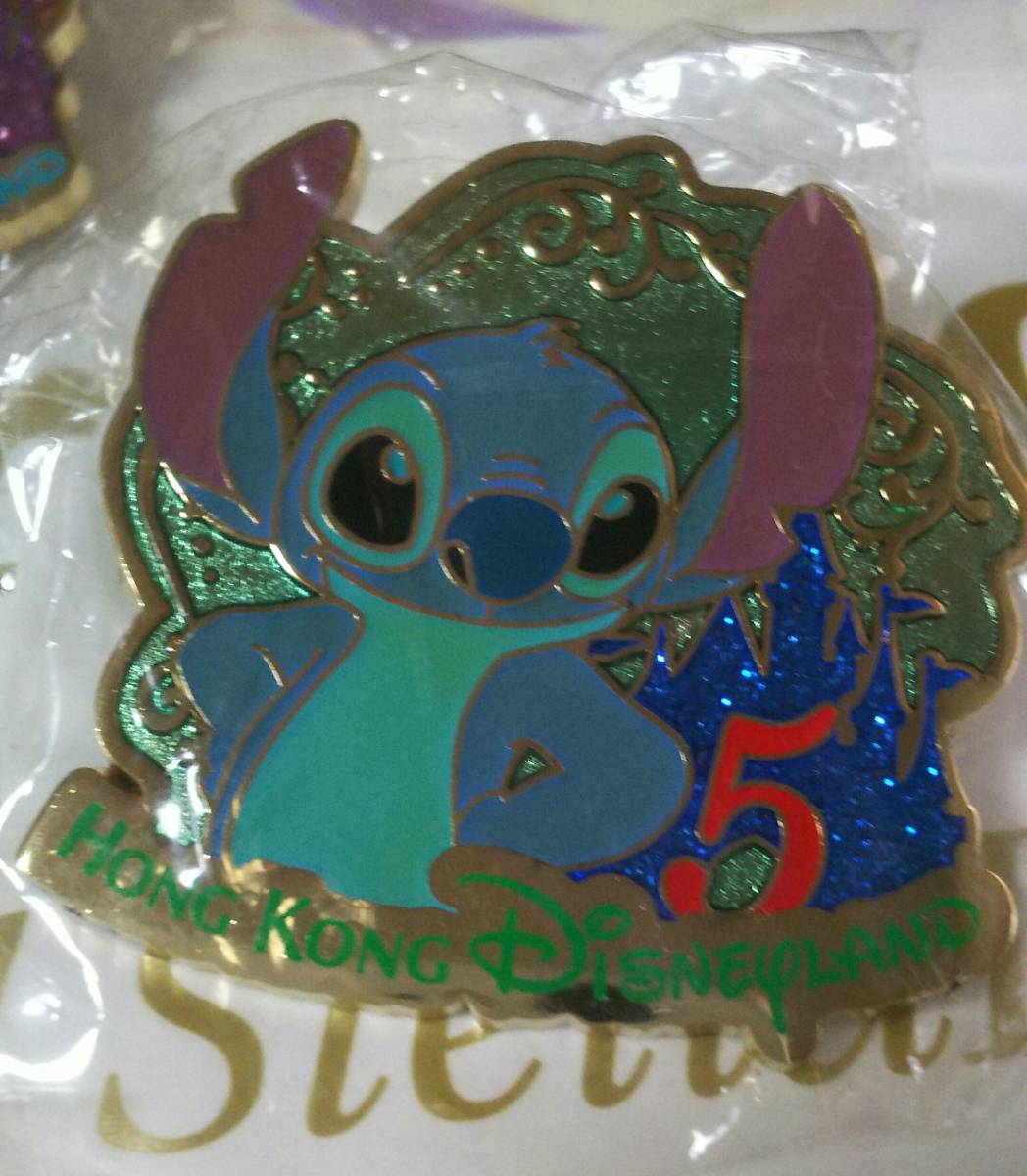 HKDL 香港ディズニーランド 5周年 ピンバッジ 五個セット 【公式通販】