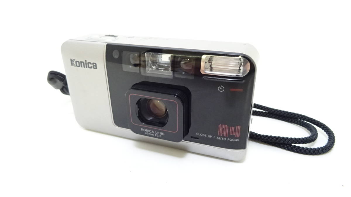 電源 発光OK♪ Konica A4 ☆ コニカ フィルムカメラ ☆12-057A-9-2