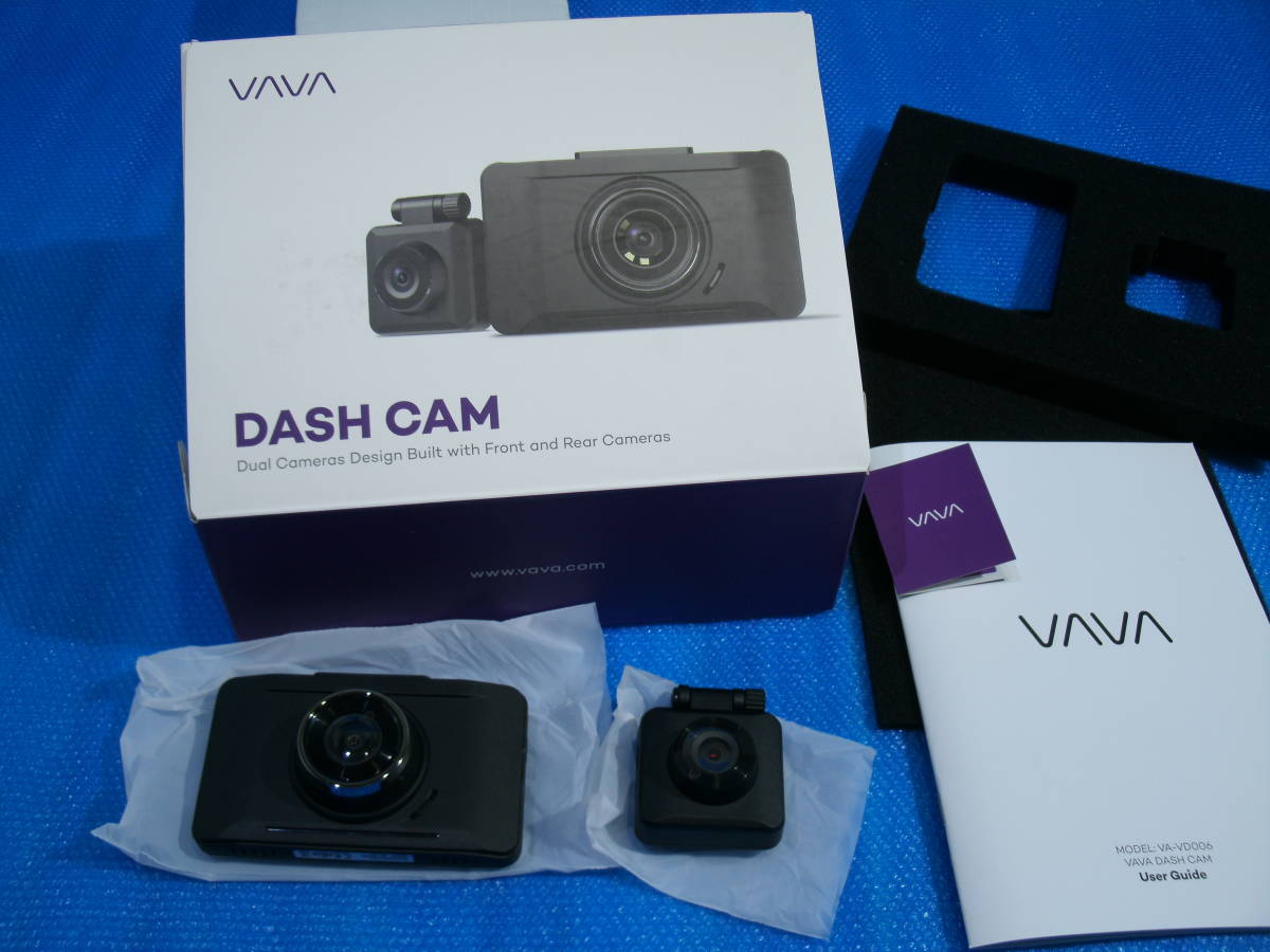 開封撮影未使用品！VAVAドライブレコーダー 前後カメラ フルHD 「VA 