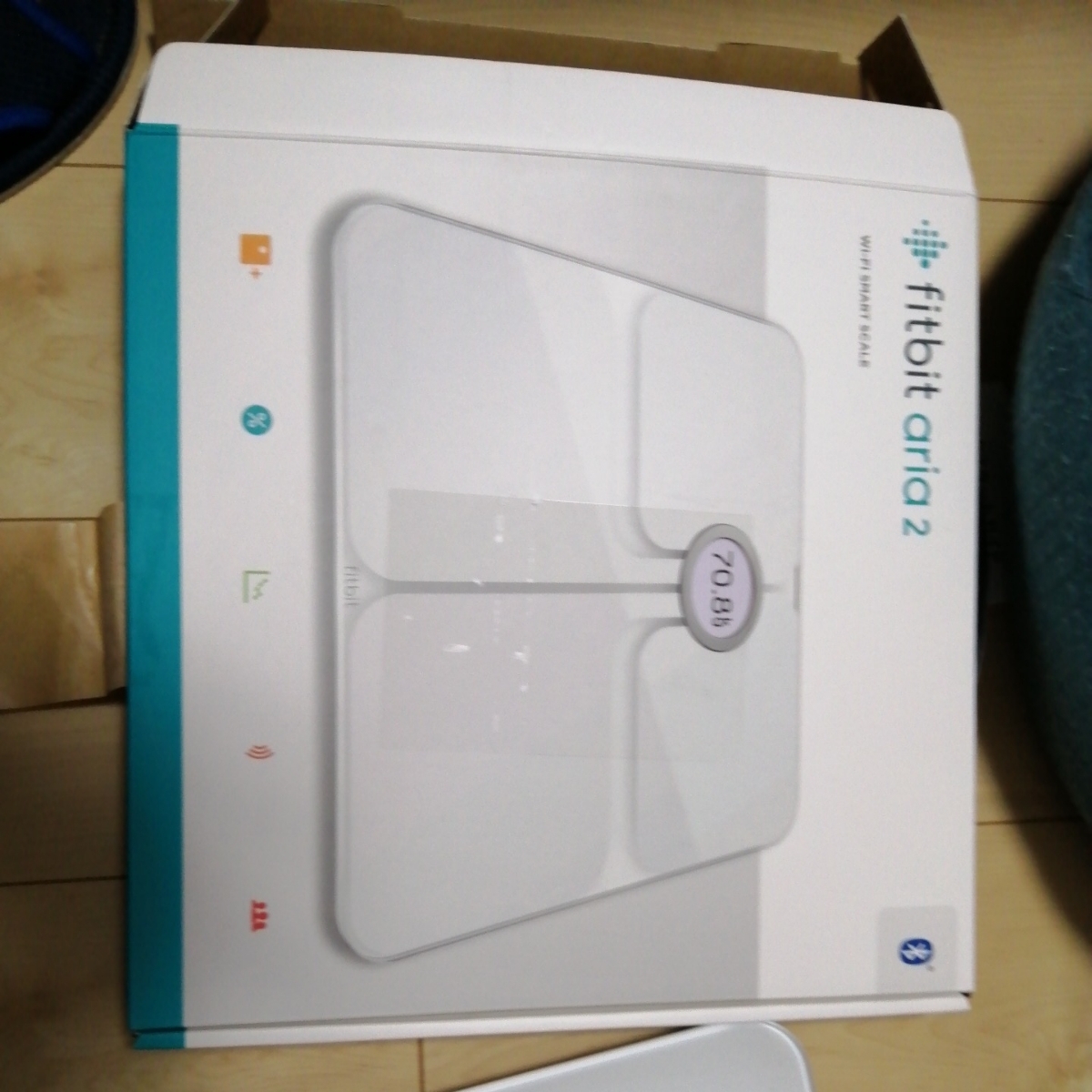 fitbit aria2 ホワイト 日本正規品 体重計 wifi Bluetooth 美品 Fitbit