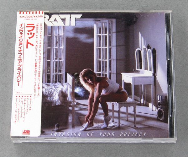 RATT 『INVASION OF YOUR PRIVACY』 旧規格&frasl;32XD-309&frasl;シール帯&frasl;当時の