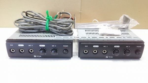 TOA 車載アンプ TOA 車載アンプ60W1台 選挙 広報 マイク1本UNI-PEX SP