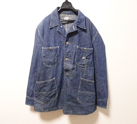 最終価格 60s Lee 91-J カバーオール USA製 JELT DENIM 60s Lee 91-J JELT DENIM 46 リー ビンテージ カバーオール アメリカ製
