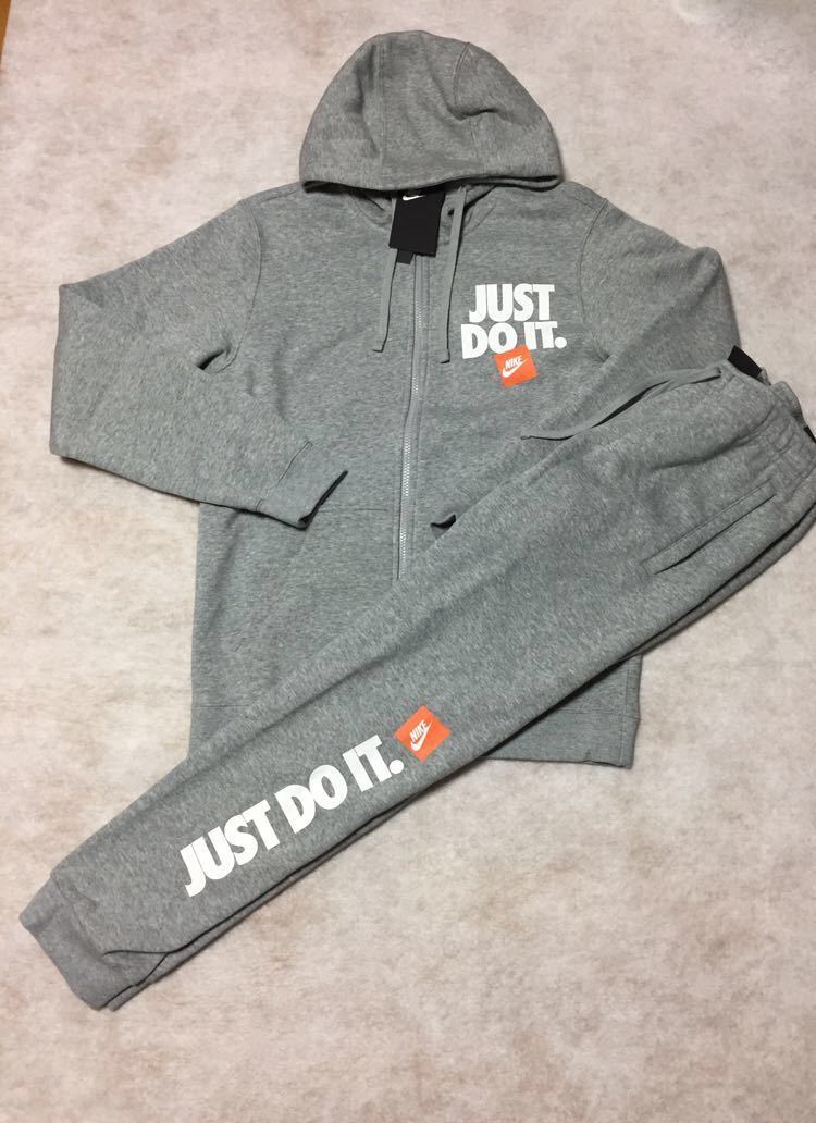 NIKE 上下セットジャージJUST DO IT パーカーM ズボンL NIKE JUST DO IT 上下セット ジップパーカー スウェットパンツ L新品