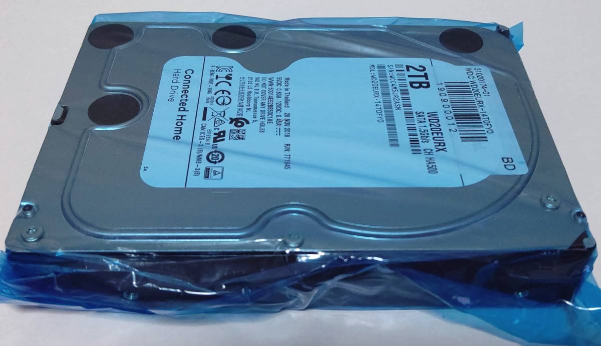 WesternDigital WD20EURX - 3.5インチHDD SATA WD AV-GP 2TB(SATA150