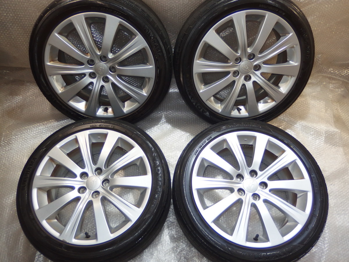 スバル純正 GT系 17×7J +55 100 5H 4本 205⁄50R17 - メルカリ