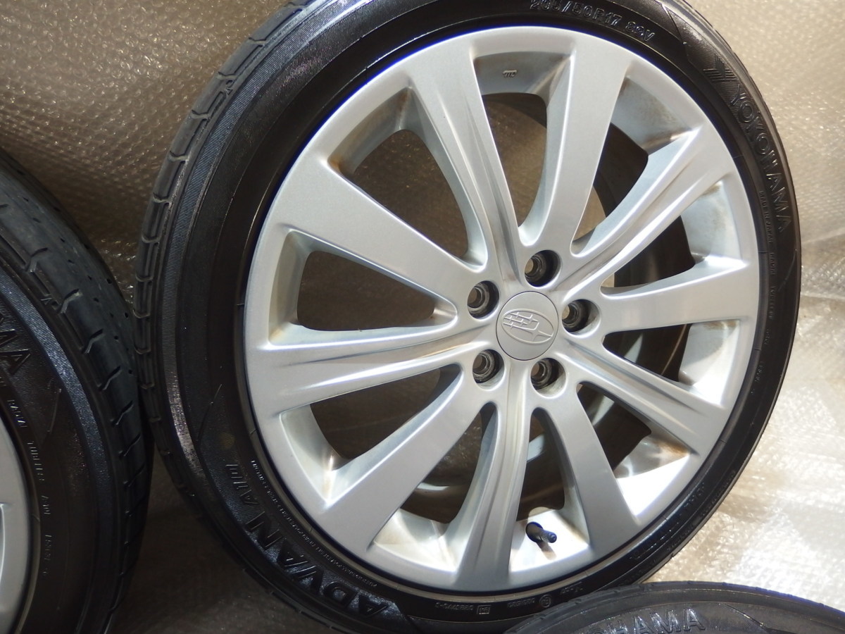 スバル純正 GT系 17×7J +55 100 5H 4本 205⁄50R17 - メルカリ