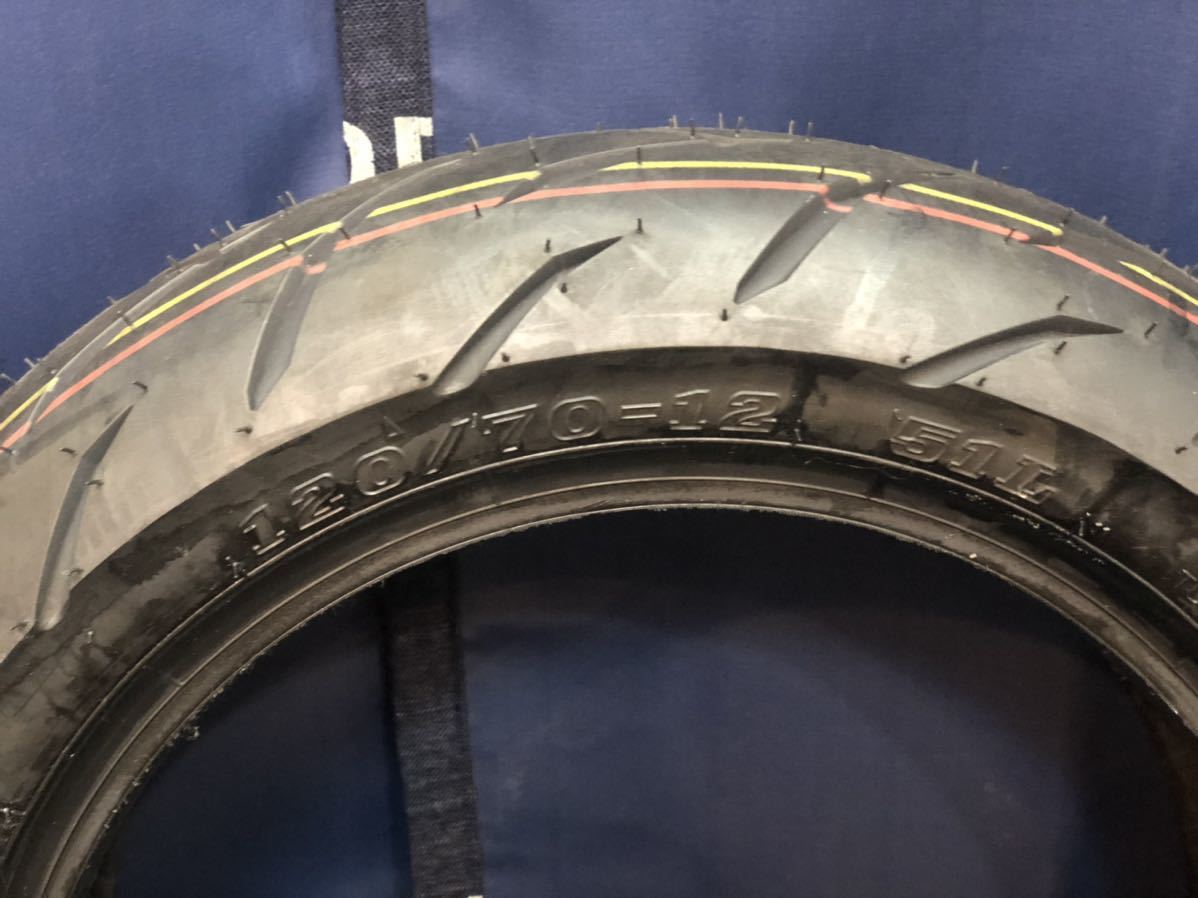 グロム新車外しタイヤ IRC77U 120/70-12 130/70-12 前後セット GROM