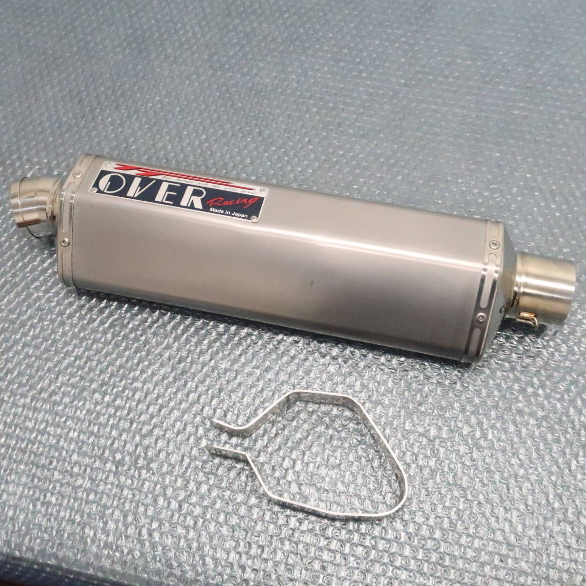 OVER RACING サイレンサー 60.5φアルミ 芯抜きマフラー オーバー