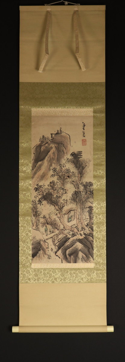 人気セール，最新作 模写 一灯 c2500 横井金谷 山水図 浄土宗極楽寺 近江蕪村(山水、風月)｜売買されたオークション情報、yahooの商品情報をアーカイブ公開 - オークファン 山水、風月