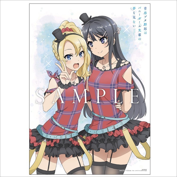 ストアイベント 描き下ろしB2布ポスター 麻衣＆のどか 「Blu-ray/DVD