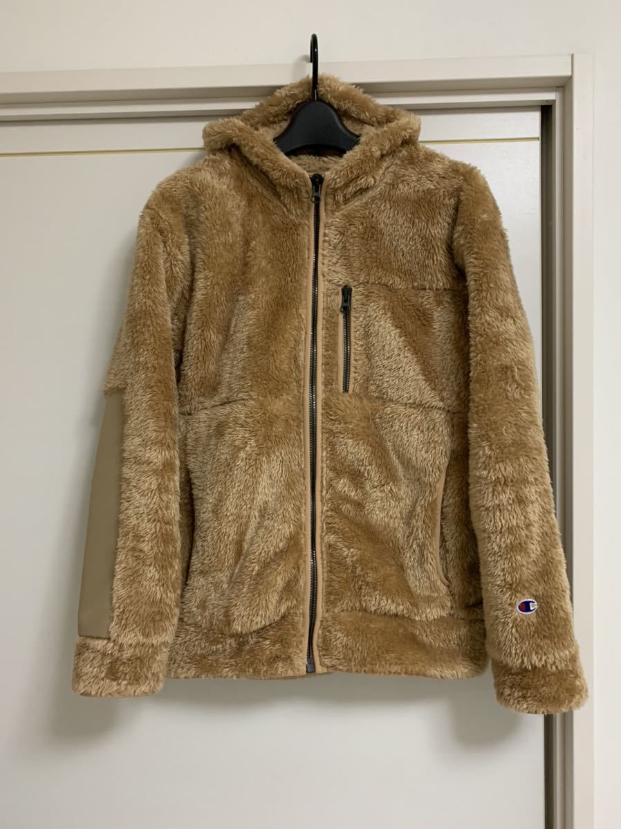 定価11880円ナノユニバース別注Champion シェルパフリースパーカー 